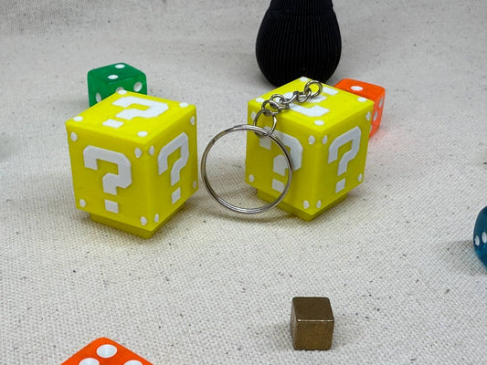 Llavero 3D - Click fidget de interrogacion