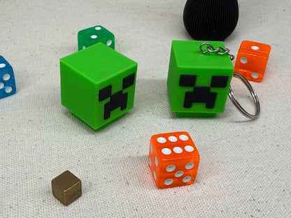 Llavero 3D - Click fidget de cabezon verde