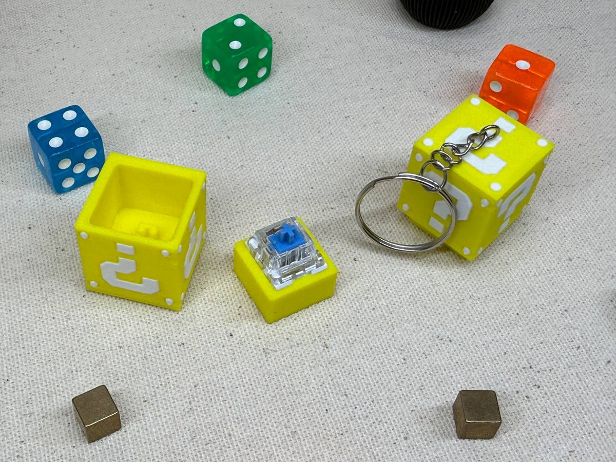 Llavero 3D - Click fidget de interrogacion
