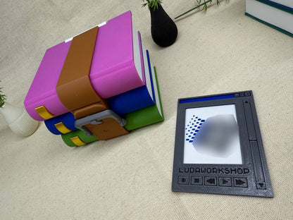 Caja para cartas decorativa TCG - Libros comprimidos