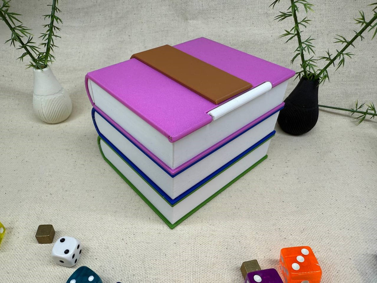 Caja para cartas decorativa TCG - Libros comprimidos