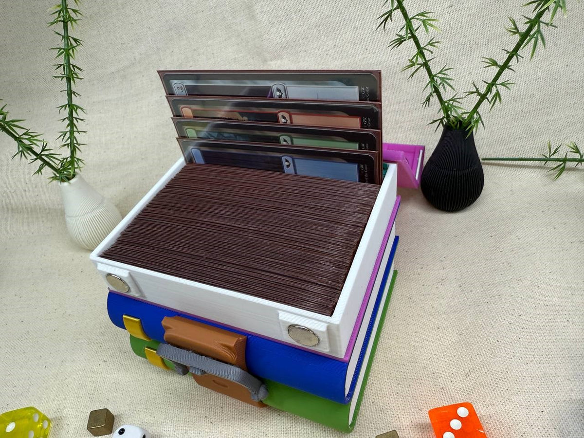 Caja para cartas decorativa TCG - Libros comprimidos