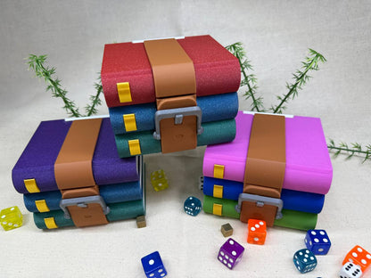 Caja para cartas decorativa TCG - Libros comprimidos