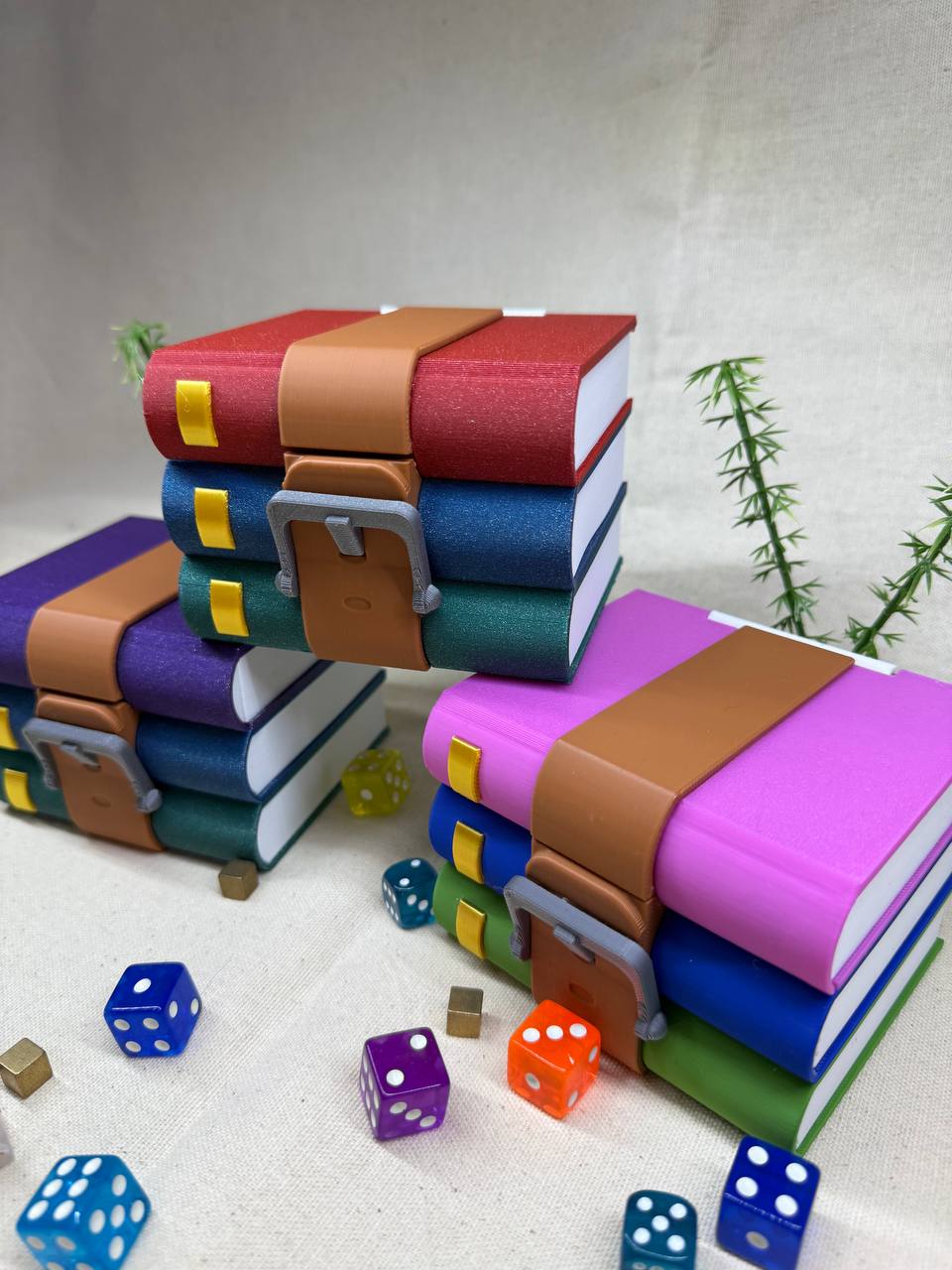 Caja para cartas decorativa TCG - Libros comprimidos