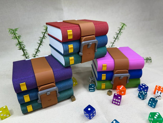 Caja para cartas decorativa TCG - Libros comprimidos